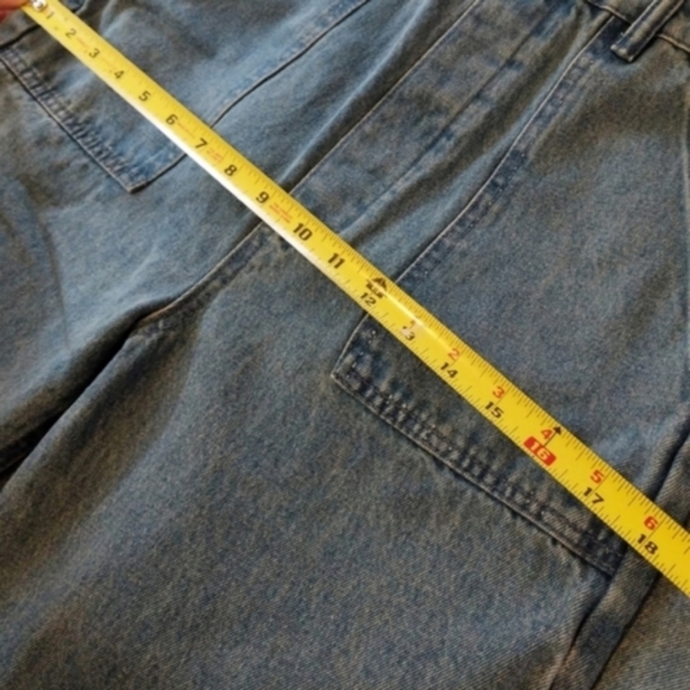 WeWoreWhat Slouchy Slit Overalls in Steel Jumpsuit Wide Straight Leg Blue - Picture 10 of 13